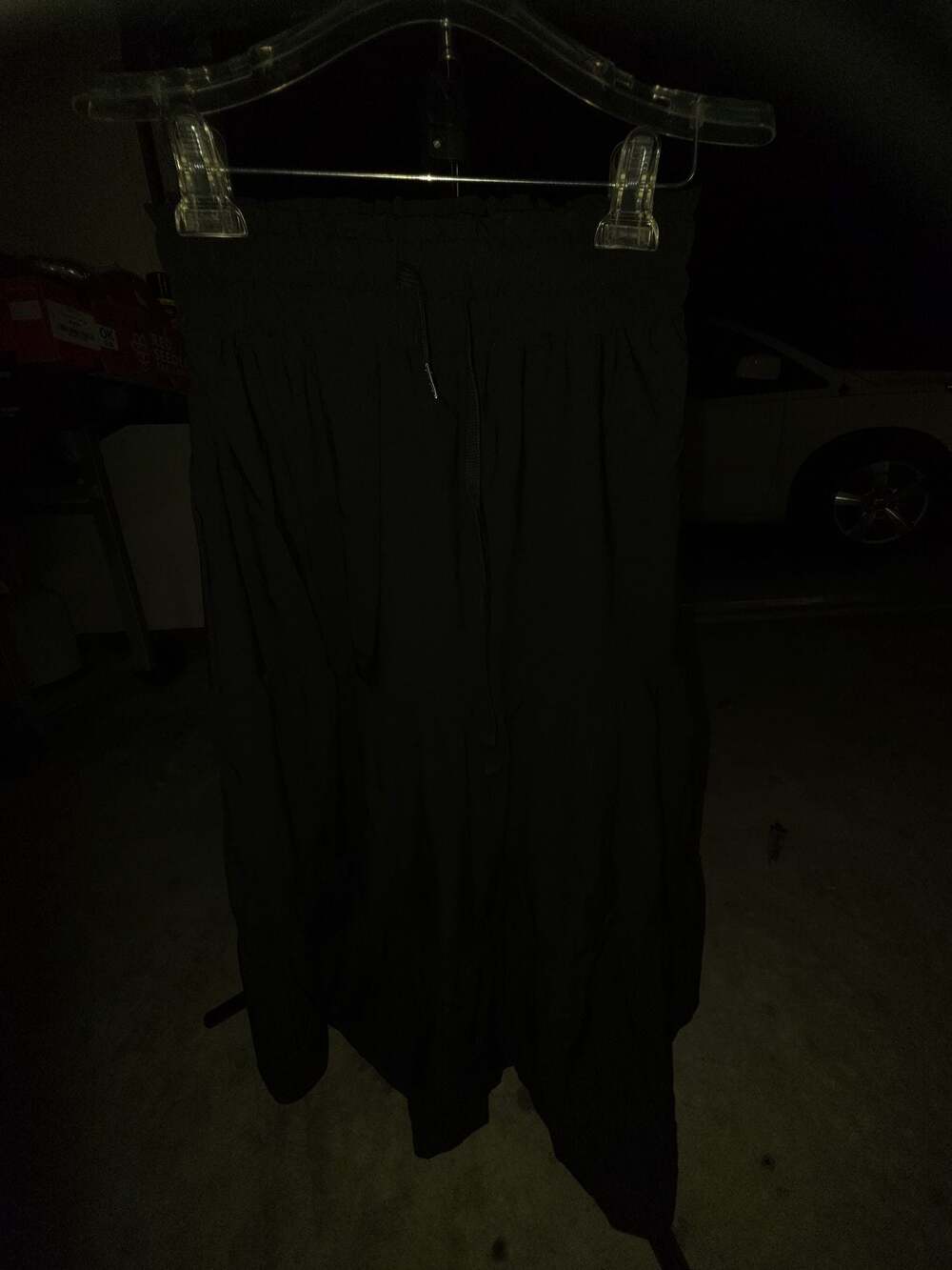 Whaleco UK Limited Women's Black Polyester Tiered Maxi Skirt Size M